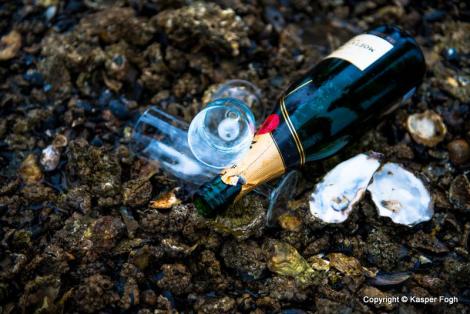 Austern und Champagner