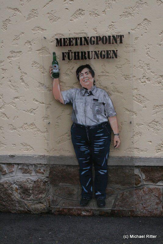 Führungsstart in der Trumer Brauerei