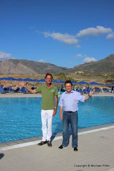 Aldiana-Chef Peter Wennel und Clubchef Rene