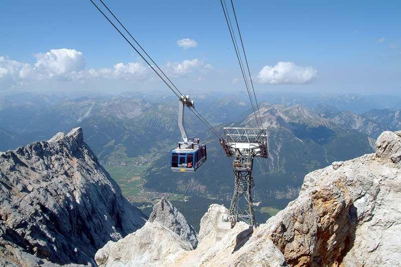 Beeindruckendes Panorama vom Gipfel der Zugspitze
