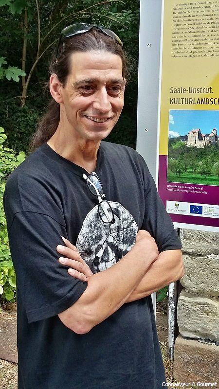 Der Sänger Robert Weinkauf auf Schloss Goseck