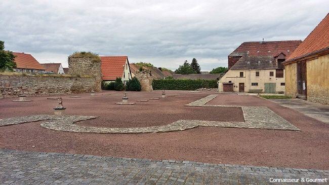 Grundriss Klosterkirche Memleben aus dem 10. Jh.