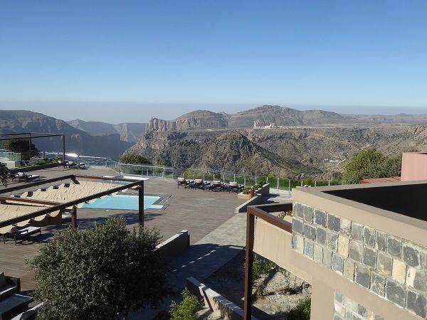 Blick vom der Terrasse des Sahab Resort & Spa