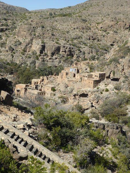Verlassenes Bergdorf Wadi bani Habib