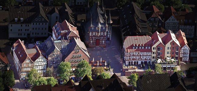 Sonne Frankenberg aus der Luft
