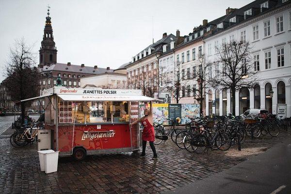 Hotdogwagen in Dänemark