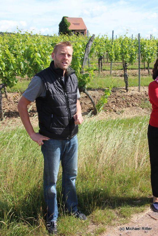 Andreas Grimm in seinem französischen Weinberg