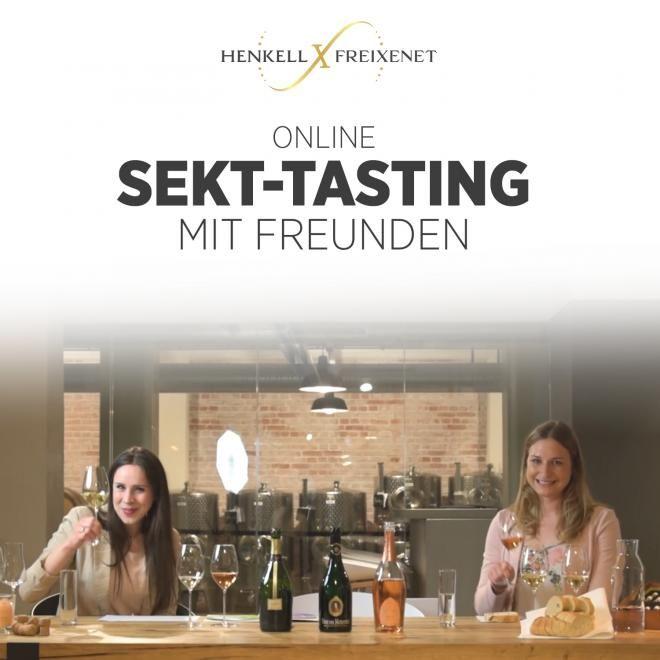 Online Sekt-Tasting mit Freunden