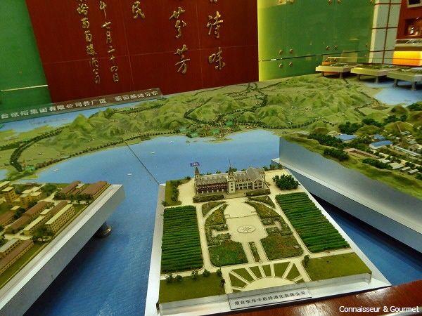 Modelle der Changyu-Chateaux im Museum