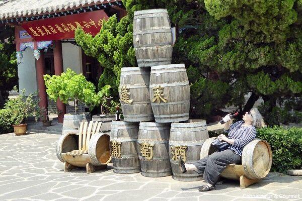 In Yantai kommt man um den Wein nicht herum