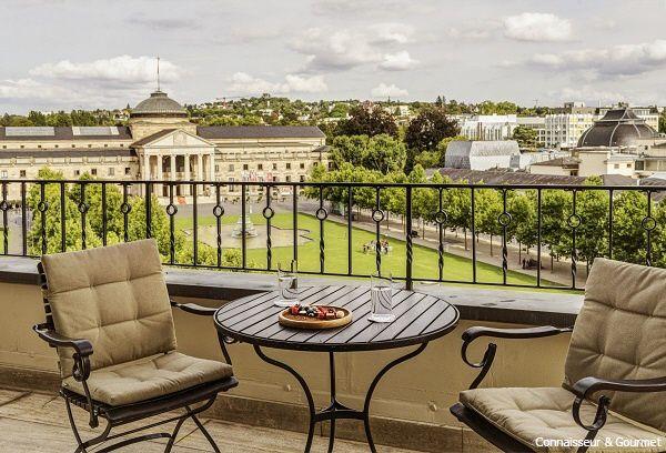 Blick von Suite auf Spielbank und Bowling Green